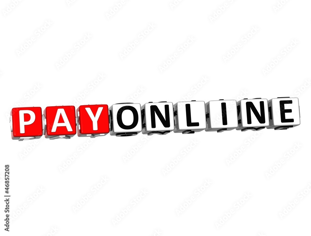 3D Pay Online Button Click Here Block Text 3D Pay Online Button Click Here Block Text