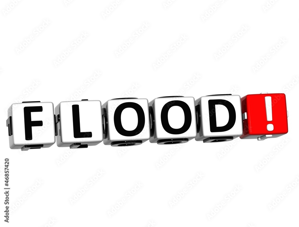 3D Flood Button Click Here Block Text 3D Flood Button Click Here Block Text