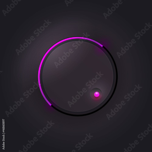 User interface knob for media player