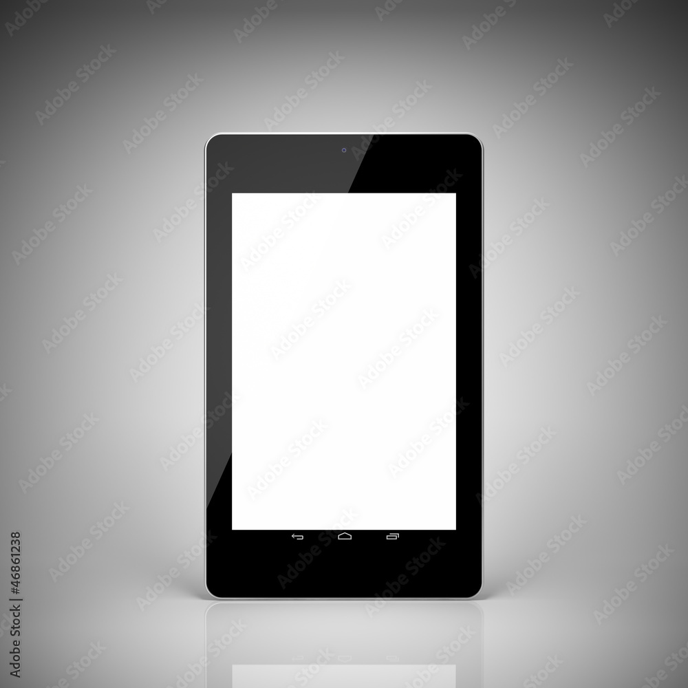 Black tablet computer