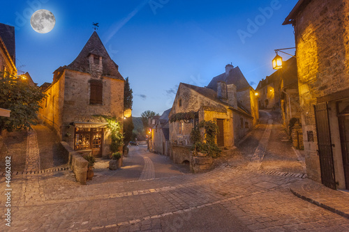 medieval village of Beynac, Dordogne, France photo