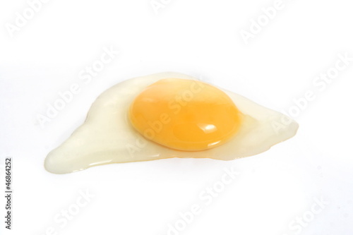 raw chicken eggs, isolated on white background