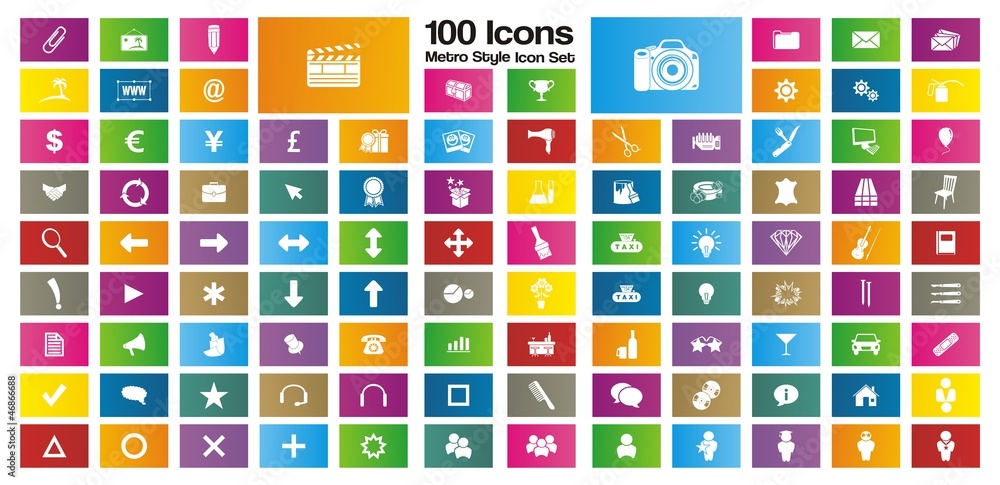 100 metro style rectangle icon sets 100 metro style rectangle icon sets