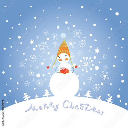 Christmas and New Year's Greeting card
