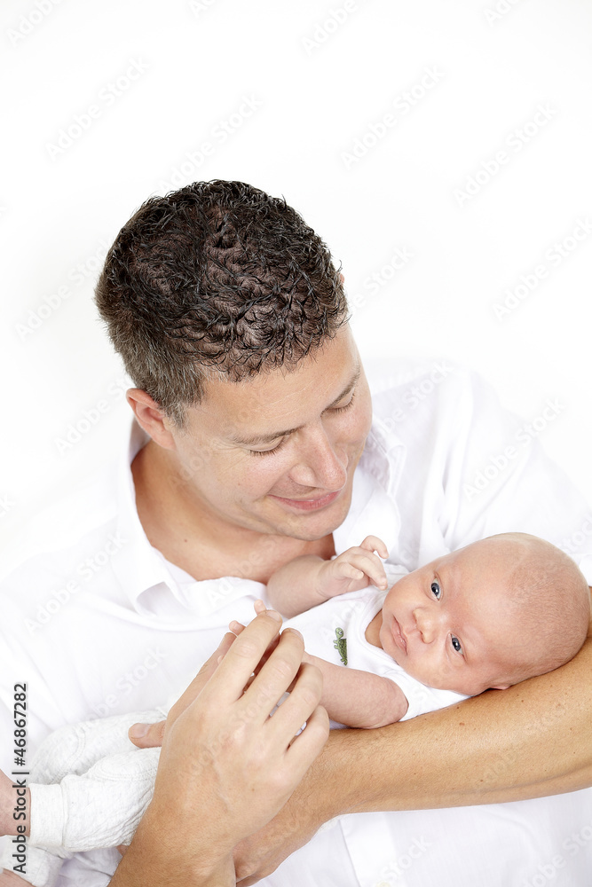 junger vater mit seinem sohn / baby junger vater mit seinem sohn / baby