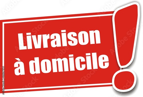 étiquette livraison à domicile