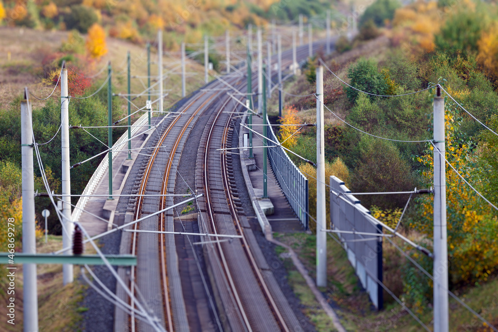 Fototapeta premium Bahnstrecke
