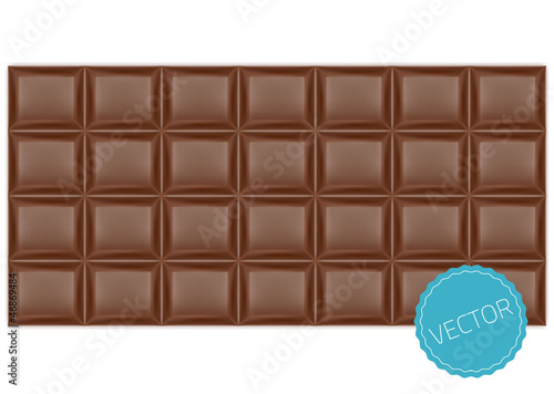 Realistic chocolate bar