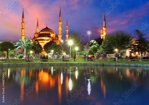 Blue mosque in Istanbul - Turkey photo