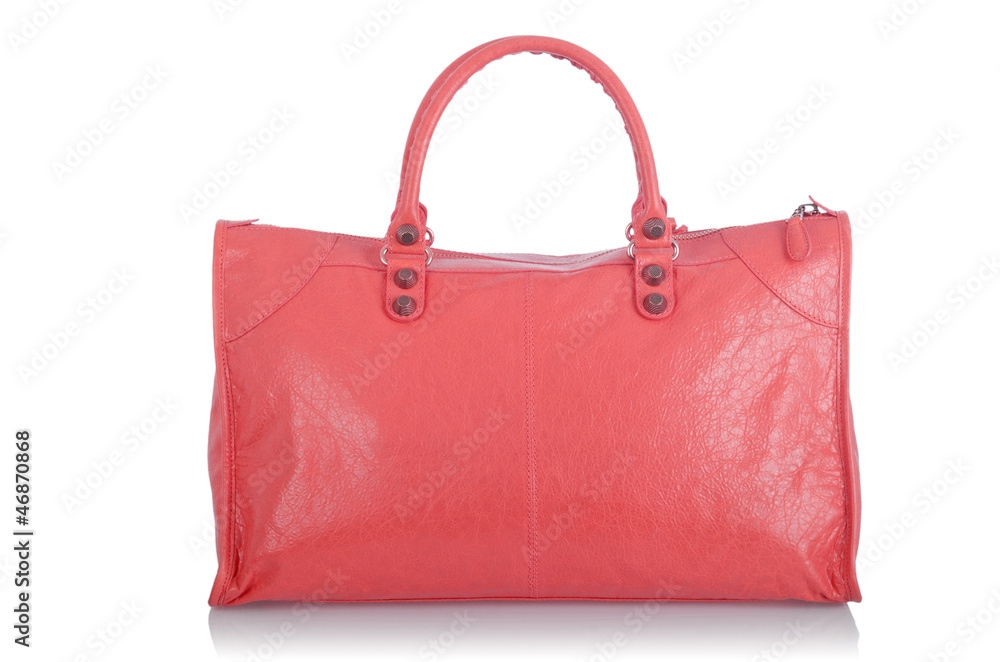 Elegant woman bag isolated on white Elegant woman bag isolated on white