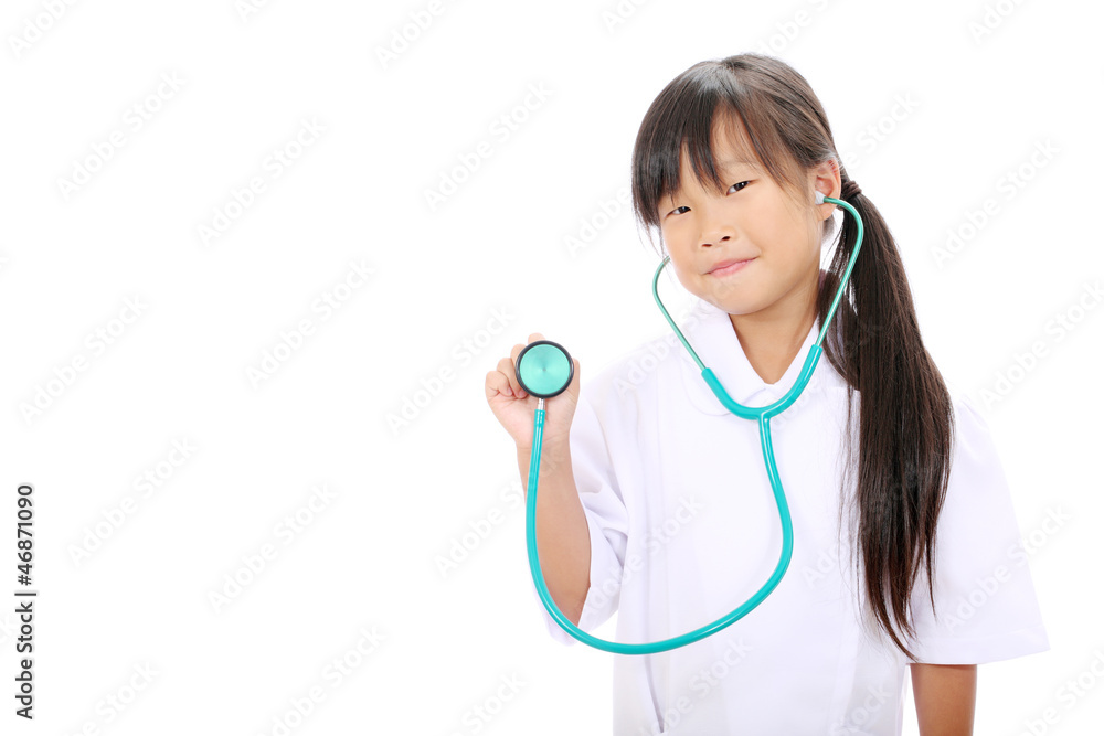 little asian girl playing nurse little asian girl playing nurse