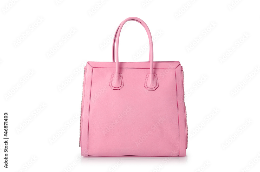Elegant woman bag isolated on white Elegant woman bag isolated on white