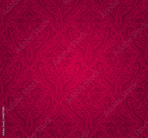 red and luxury vintage wallpaper background