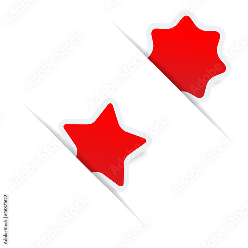 Encoche avec vignette étoile rouge