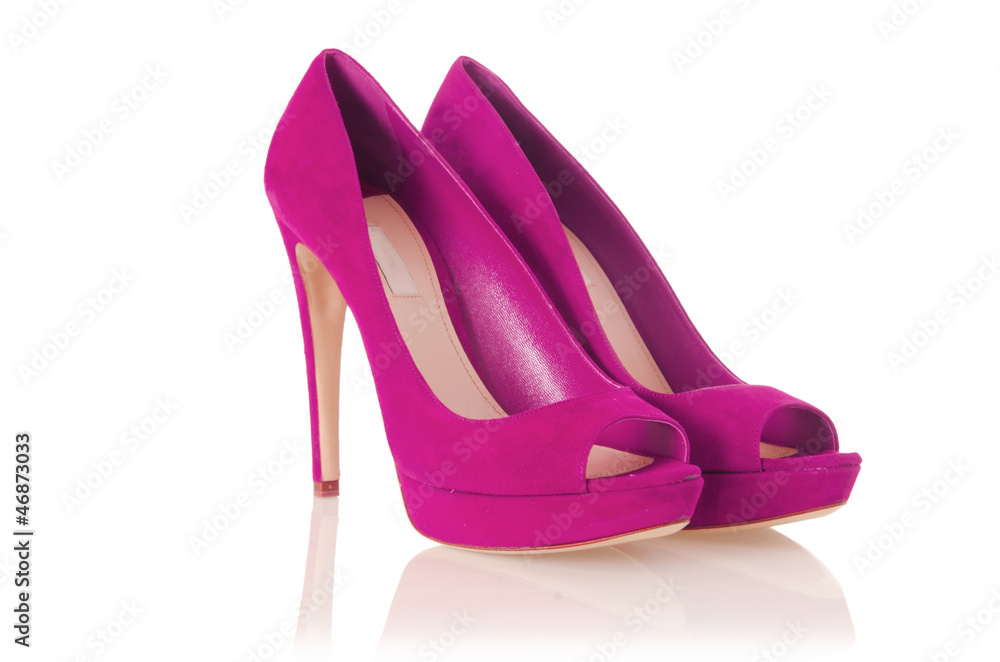 Woman shoes isolated on white Woman shoes isolated on white