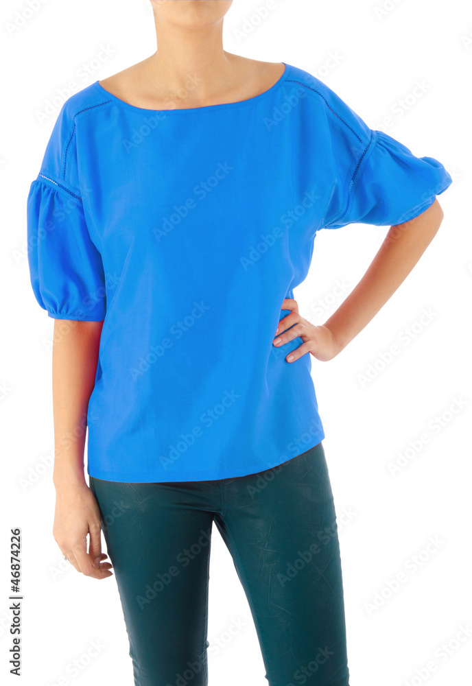 Obraz premium Fashion concept with model on white