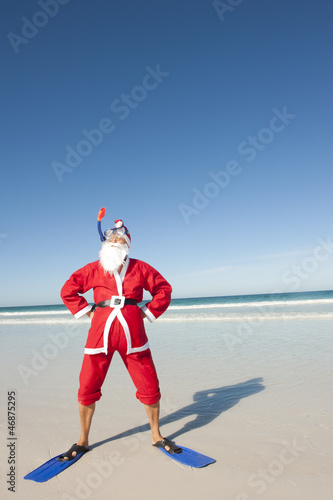 Santa Claus Christmas Beach Holiday II