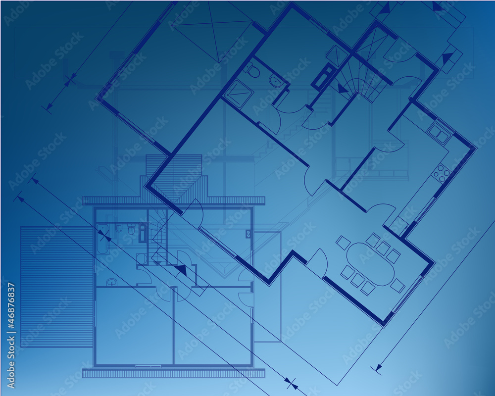 Fototapeta premium Architectural background. EPS10