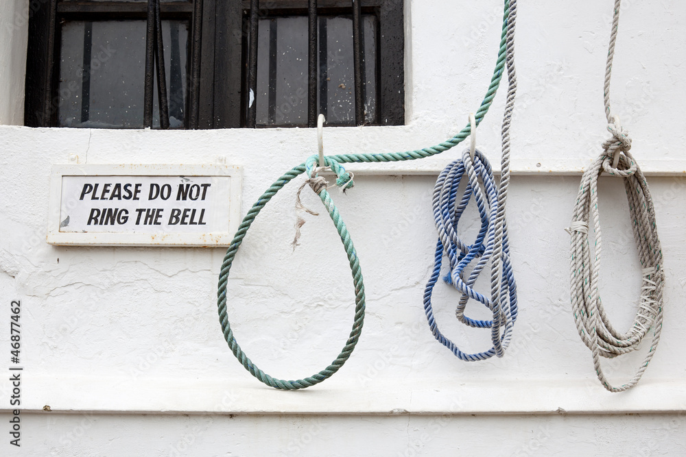 Obraz premium A bell ropes
