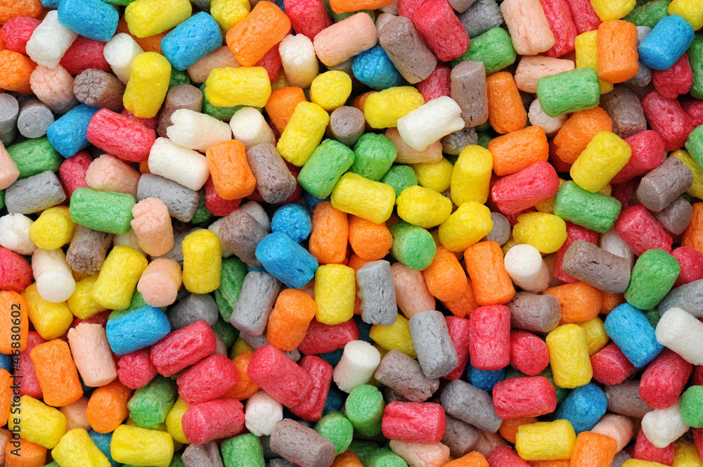 Colourful plastic pellets Colourful plastic pellets