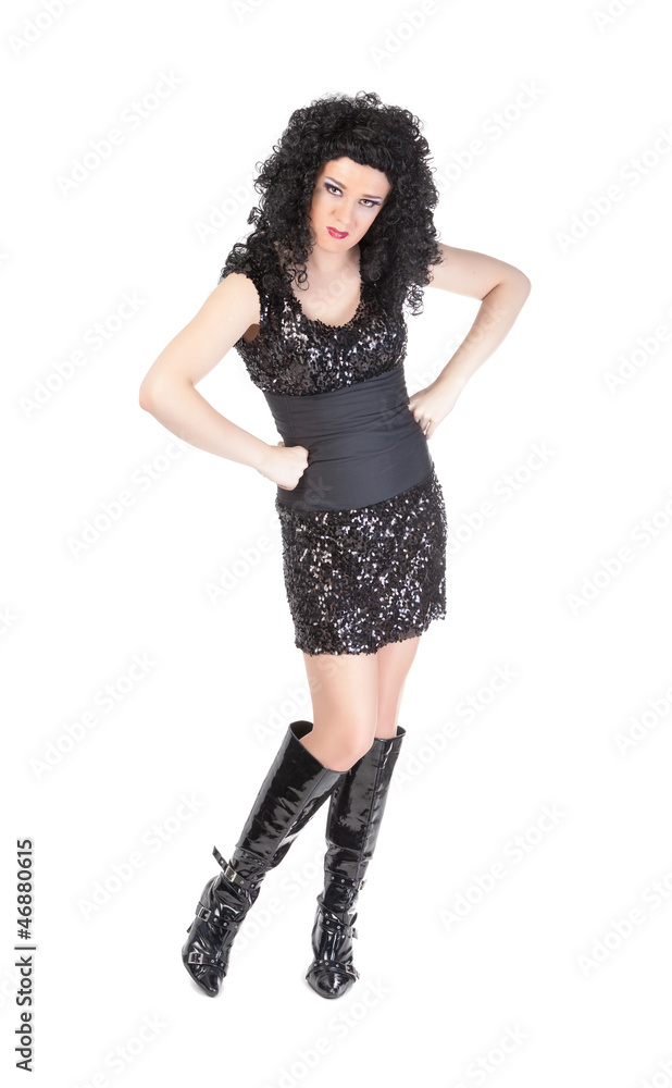 Portrait of drag queen. Man dressed as Woman Portrait of drag queen. Man dressed as Woman