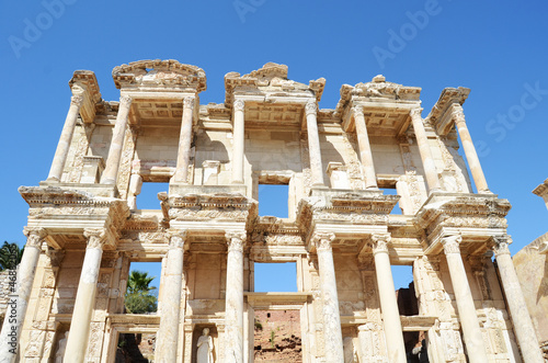 Building detail in Ephesus (Efes) from Roman time in Turkey
