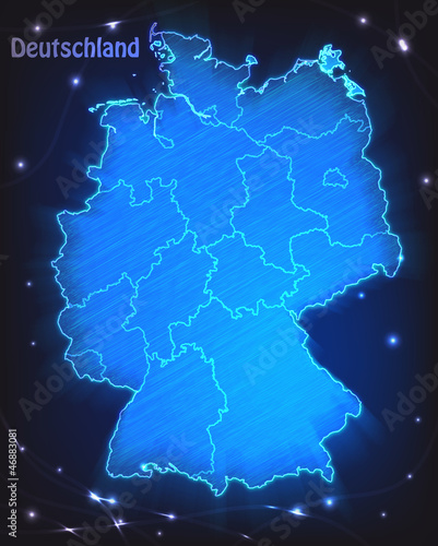 Karte von Deutschland