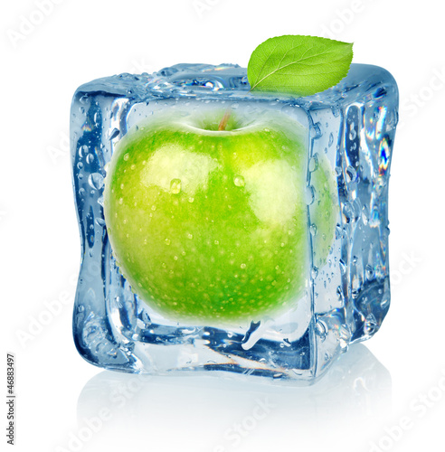 Ice cube and apple #46883497