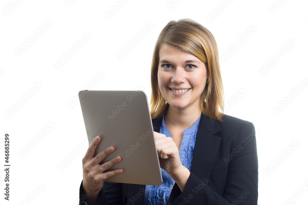 Business Woman Using Tablet PC Business Woman Using Tablet PC