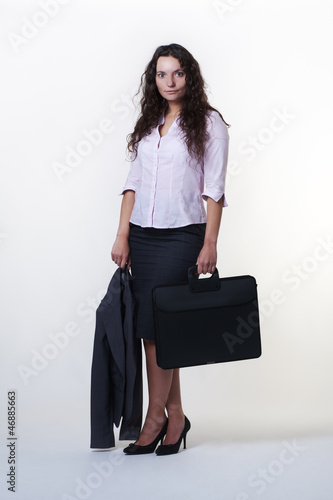 standing business woman