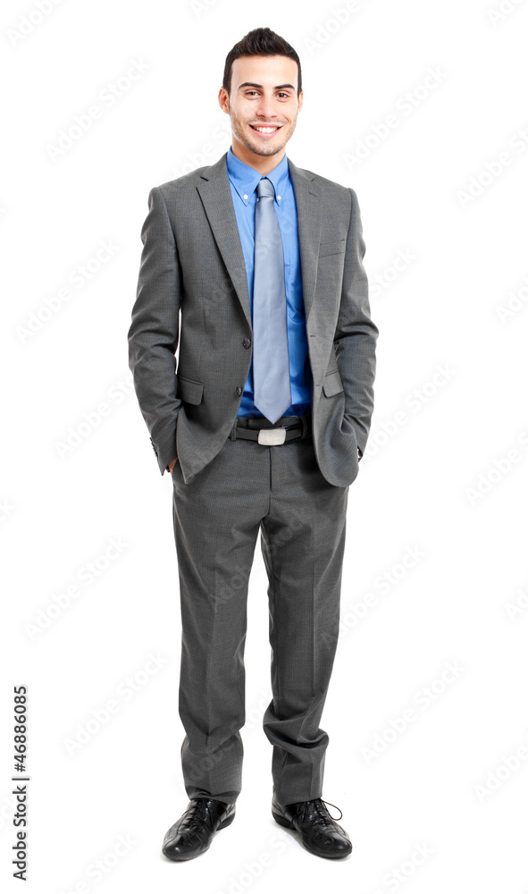 Full length businessman isolated on white Full length businessman isolated on white