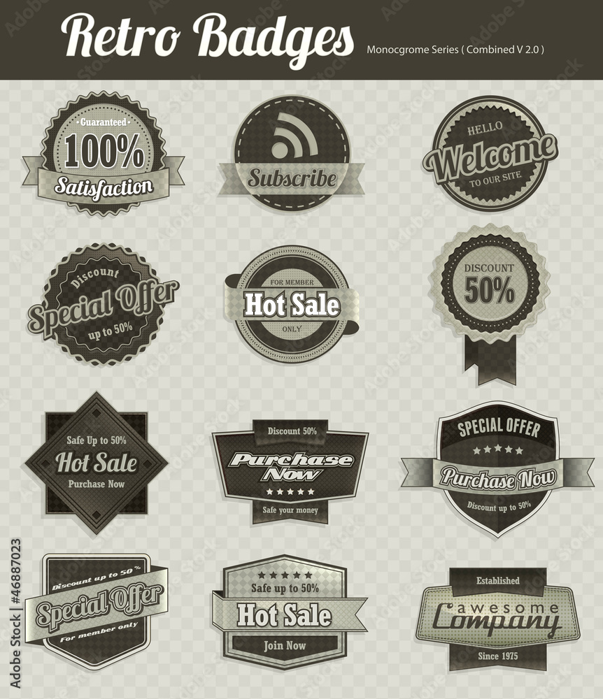 Retro Badges Retro Badges