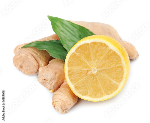 Lemons and ginger root