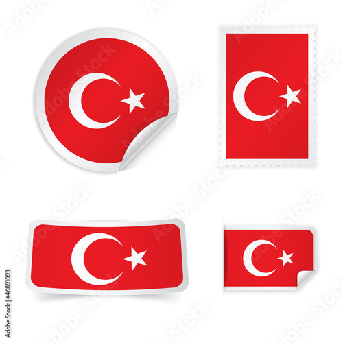 Türk Bayrağı Etiketleri