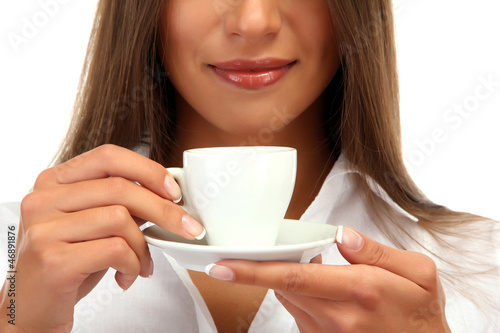 beautiful young woman with ...