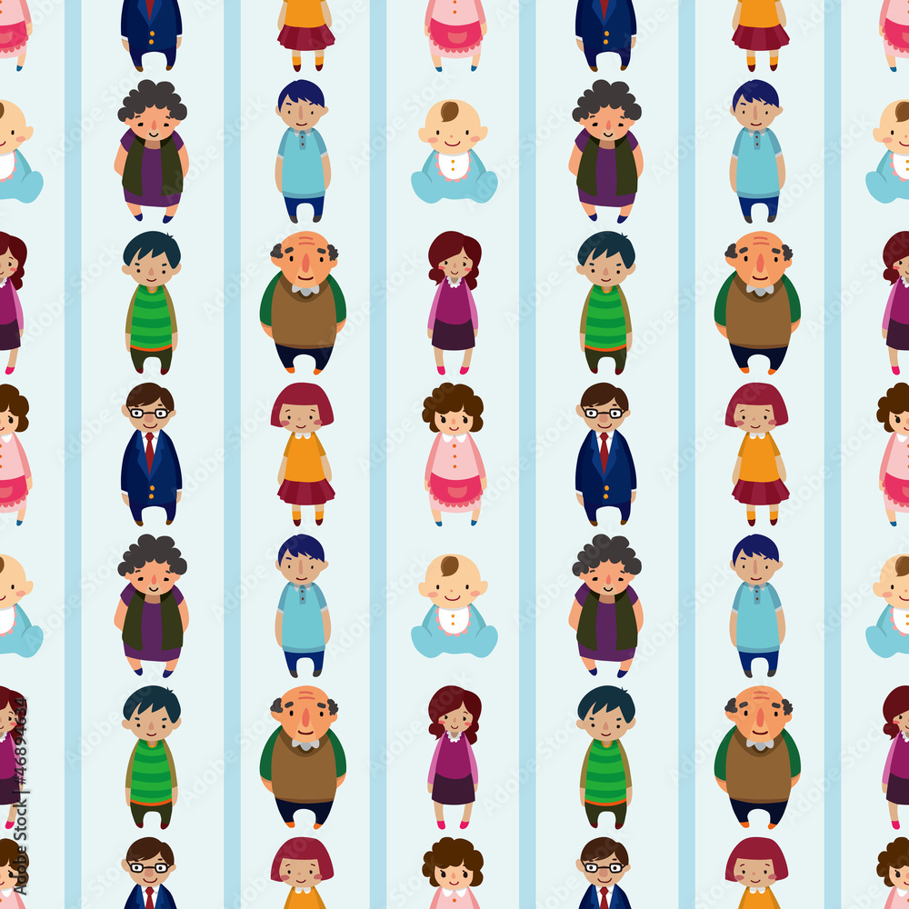 Fototapeta premium seamless family pattern