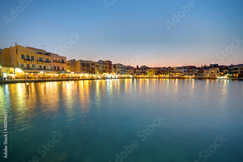 Chania after sunset