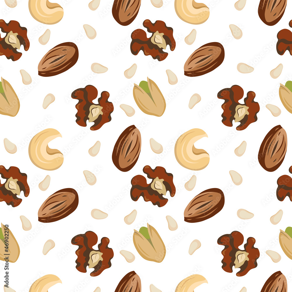 Obraz premium Nuts pattern