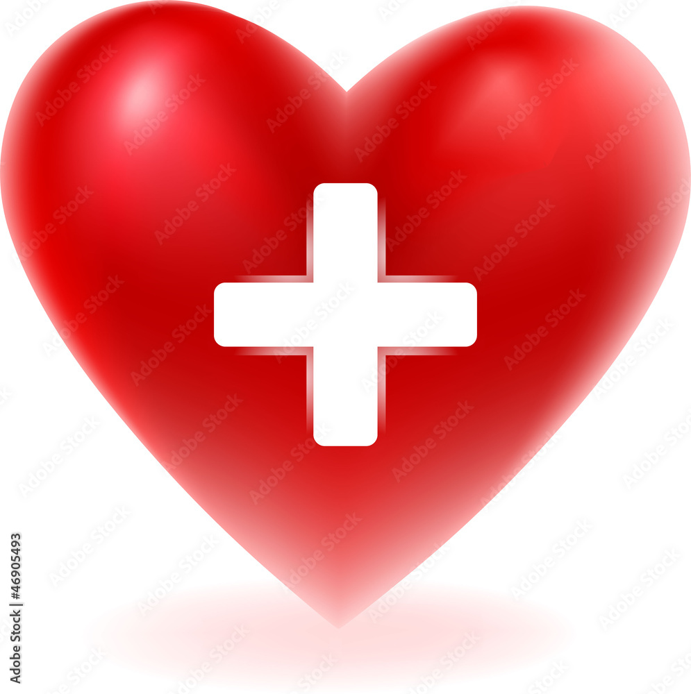 Obraz premium Red heart shape