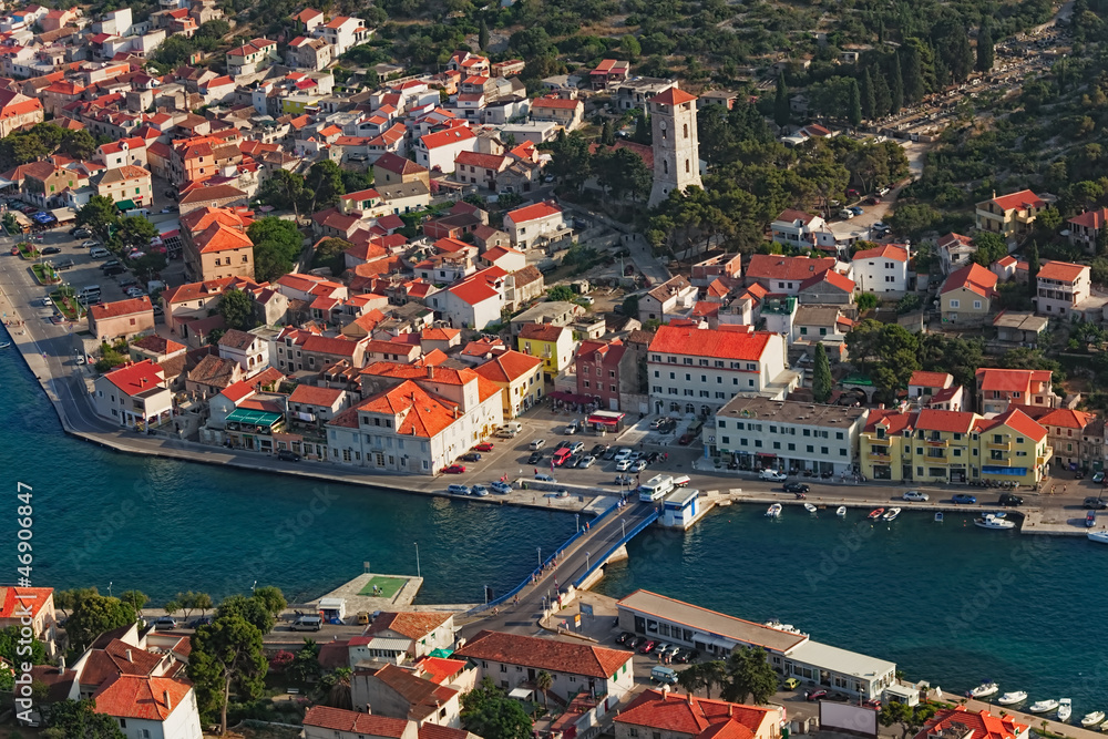 Small Croatian town Tisno
