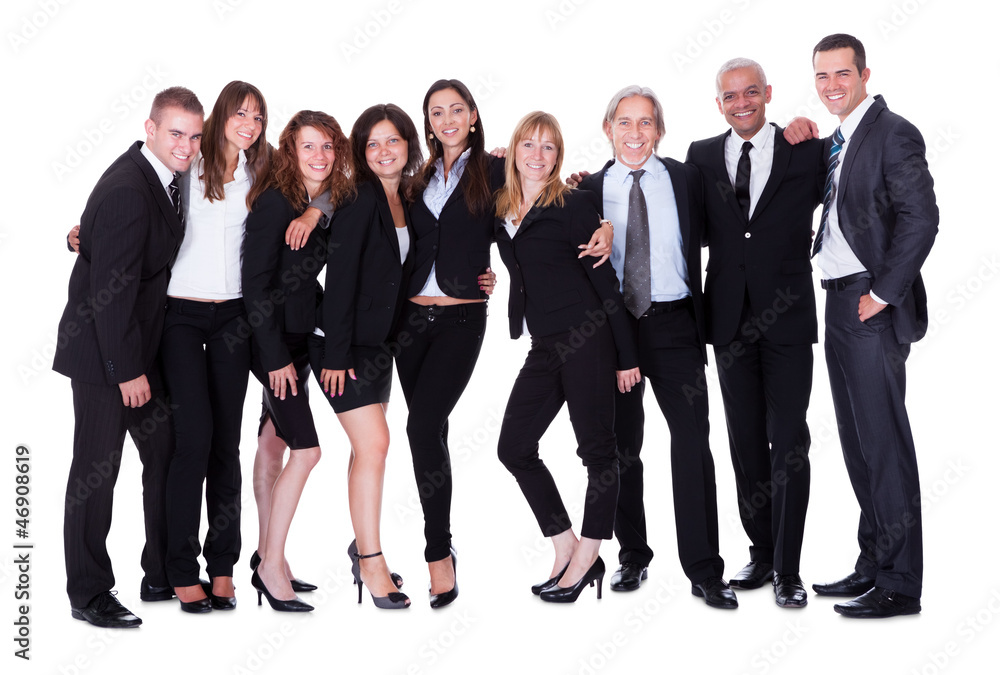 Lineup of business executives or partners Lineup of business executives or partners