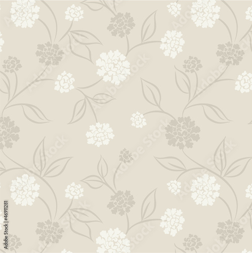 Seamless wallpaper with asters