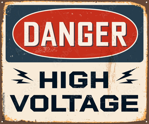 Vintage Metal Sign - Vector - Grunge effects can be removed