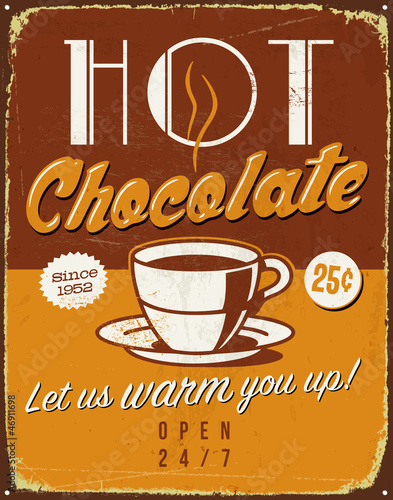 Vintage metal sign - Vector EPS10. Grunge effects can be removed