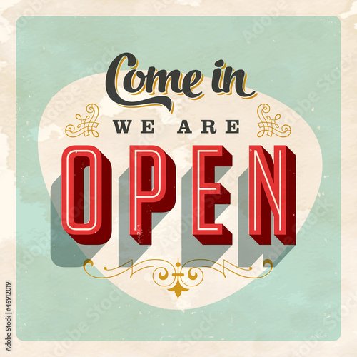 Vintage Sign - Vector - Grunge effects can be removed