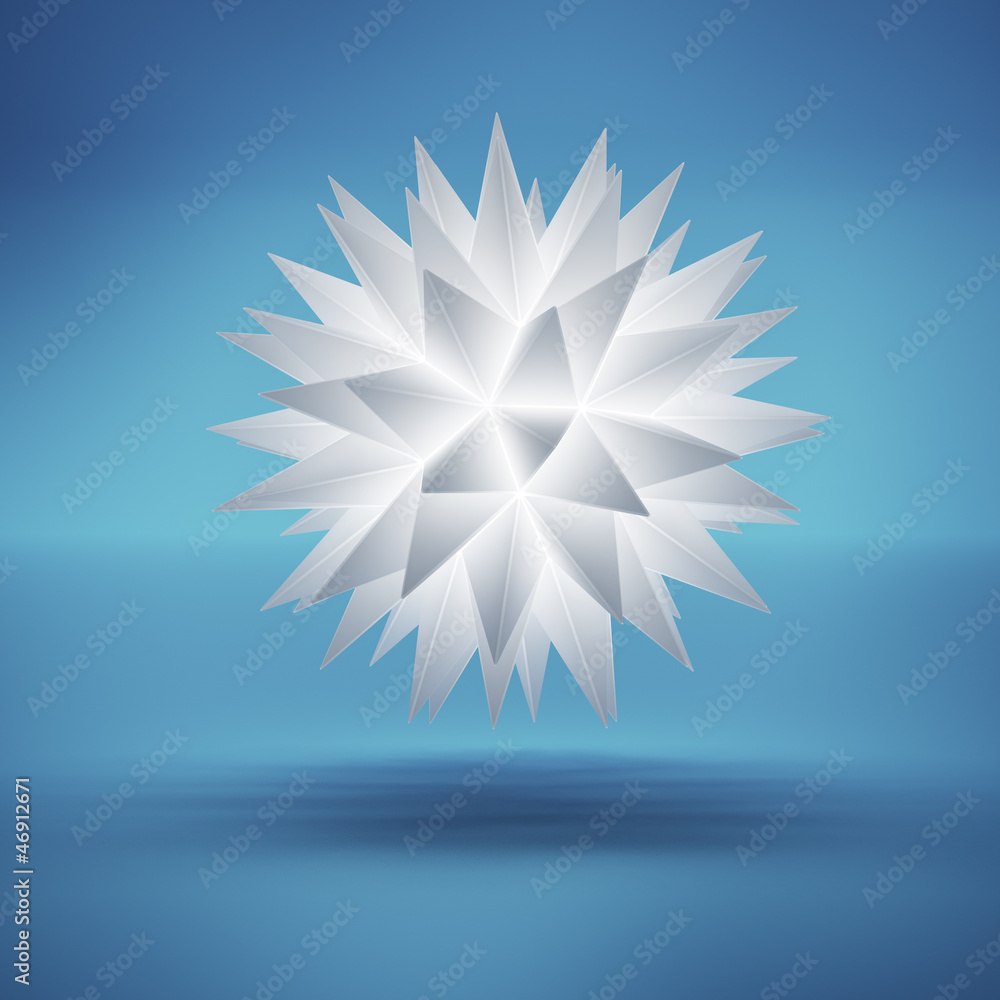 Abstract glowing snowflake Abstract glowing snowflake