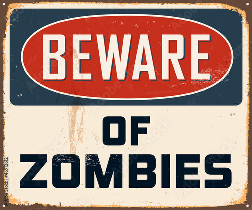 vintage Metal Sign - Vector - Grunge effects can be removed
