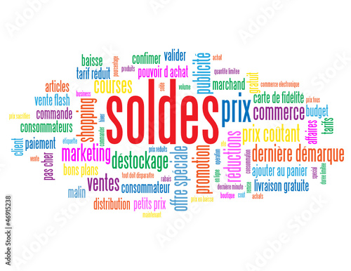 Nuage de Tags "SOLDES" (offre spéciale prix déstockage affaires)