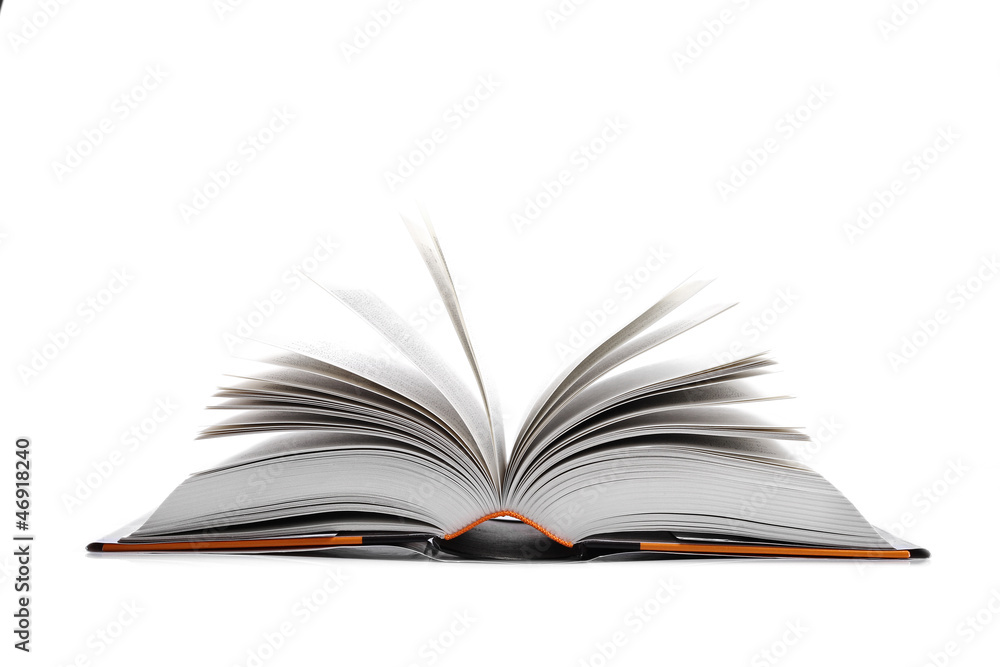 open book isolated on white background open book isolated on white background