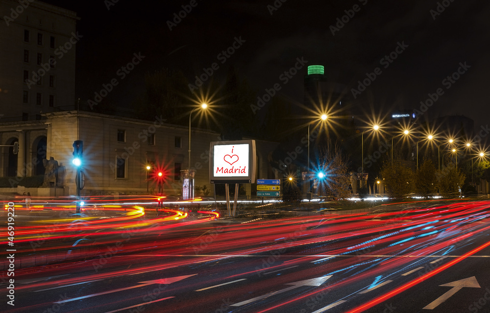 Fototapeta premium Madrid at night